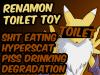 Renamon Toilet Toy (Shit Eating, Piss Drinking)