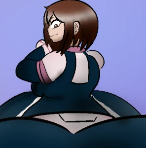 Uraraka Butt Slam