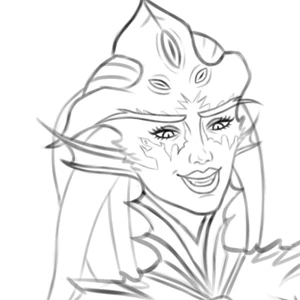 Queen Azshara - Sketch