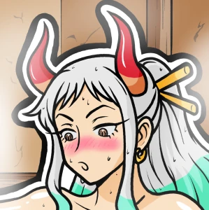 an Oni in the onsen