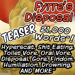 Fyrre's Disposal TEASER (Hyperscat, Vore, Findom)