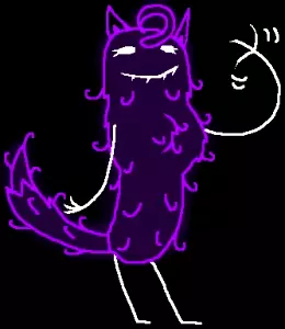 Purple wall spirit from Concrete Genie