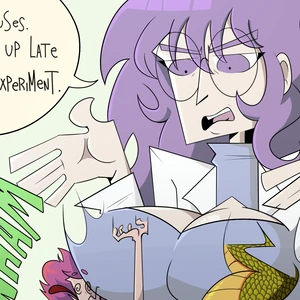 Experiment 014: Late for the Lab (Comic page)