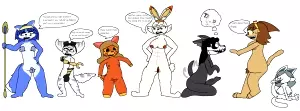 Random Assortment of Hot furry gals