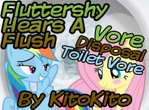 Fluttershy Hears A Flush (Toilet Vore, Micro Abuse)