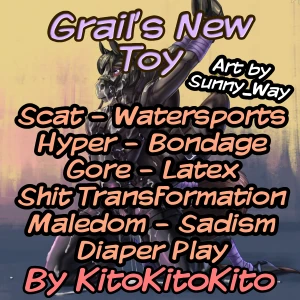 Grail's New Toy (Scat, Gore, Latex, Shit TF, Diaper Play)