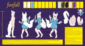 foxfall character ref sheet