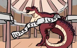 Art Challenge #147 Jurassic June