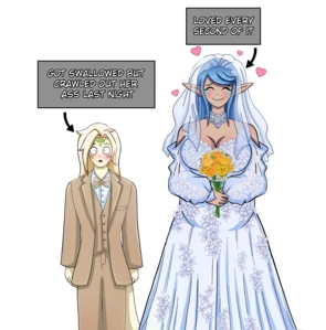 a beautiful wedding (commission)
