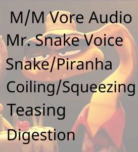 YCH Vore Audio: Mr. Snake Gobbles Mr. Piranha