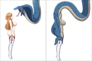 Pouch Snake Enjoys its Knight.