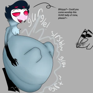 Stolas gets... Vore horny... And vore drunk..