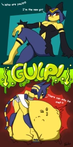 Ankha "meets" Sekhmet 