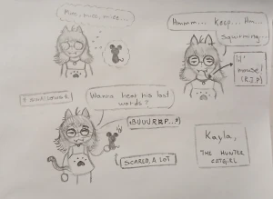 Kayla, nightmare of the mice! 😼