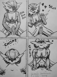 436 Gardevoir Deepthroats, all the way