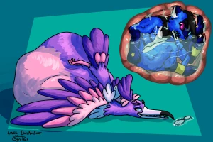 Prunefladwudle eats Zaffe The Dragon!