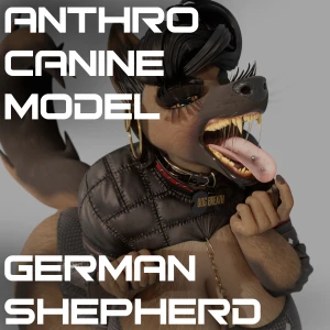Anthro Canine Shepherd Model (Public)