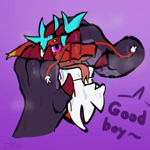 Paws on face keep the good boy in place