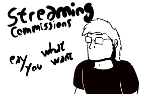 Streaming pay what you want commission