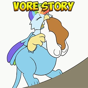Rainbow Dash the Greedy Griffon (Vore Story)