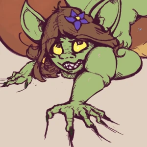Goblin shaped snake snack 