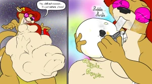Comm: Priscilla uses Sam's skull as a bong