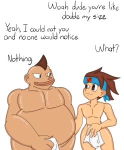 MMBN: Sizing up a snack (Meme)