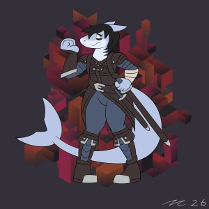 Crouching Coward, Hidden Badass Shark.
