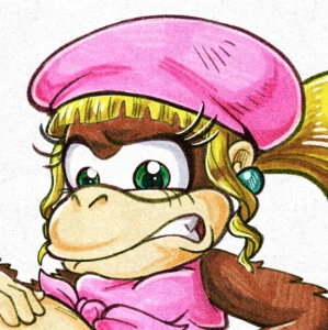  Dixie Kong Expecting Trouble