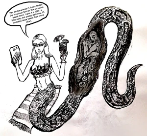 When the foodblogger is a snake lady (int er)