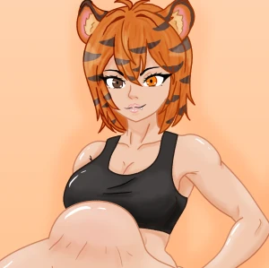 [Commission] Tiger girlOC