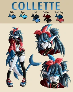Collette model sheet