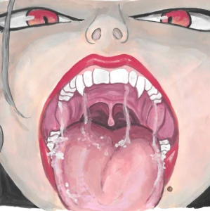 Slay the Giantess Art - Mistress Meadows Maw