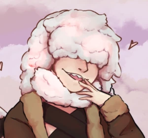 Fluffy spider caught an aventurer