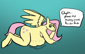 flush having some trouble with a meal~
