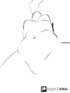 (Animation) Doodle of a Snake Lady Getting Sw