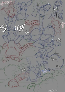 Drawing_suggestions_Buizel_Pikachu