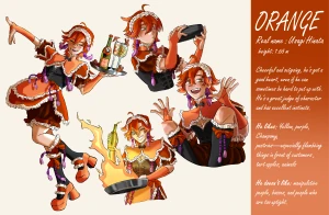 Model Sheet Orange
