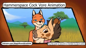 Cock Vore Animation - Giraffe in the Savanna [AD]