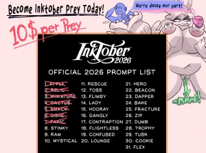 YCH-Announcement: Inktober-Insert your prey!