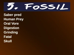 Voretober 2026 Day 5: Fossil