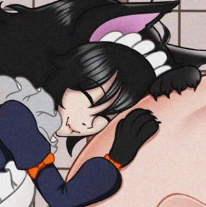 Cat and raven