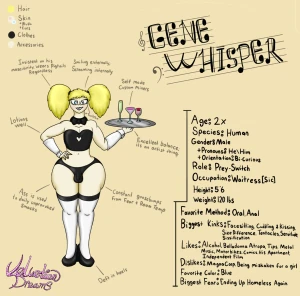 Character Sheet - Gene Whisper