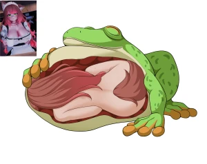 Frog eats a Vtuber 1 pt2