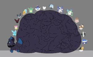 [ANIMATION] Zorua mass cock vore by Zeny!