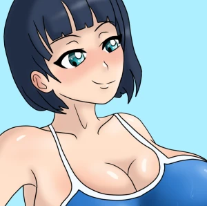 Suguha stretching out that swimsuit pt 3/3