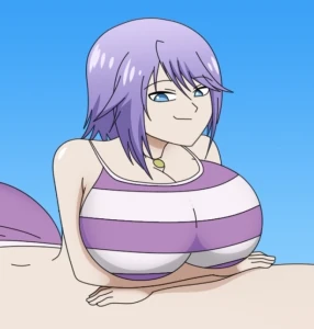 Mizore's beach day