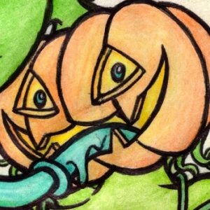 Hungry Pumpkin Girl