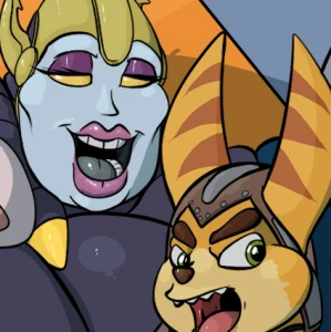 Lombaxes Between Two Large Ladies